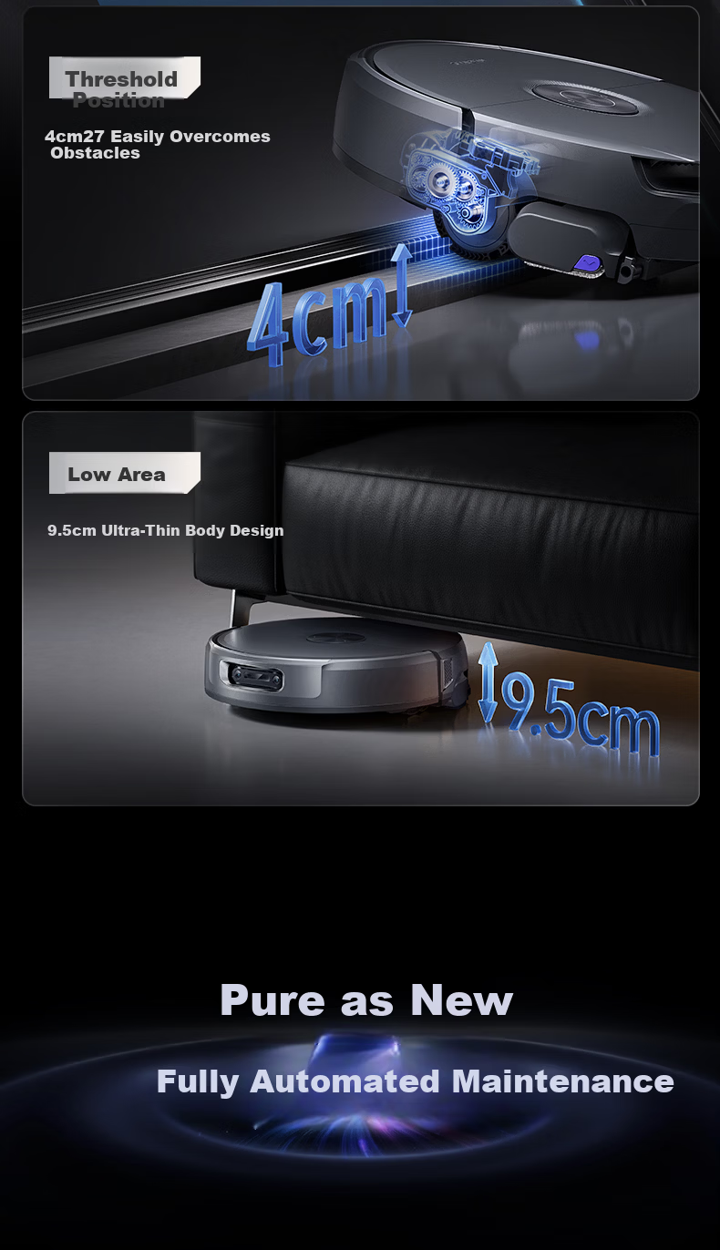 Cloud Whale【Price Protection 618】Xiaoyao 003 Robot Vacuum Cleaner 3-in-1 Sweeping and Mopping Automatic Cleaning Fully Intelligent Self-Maintenance Home Use Hot Water Track Washing and Drying Floor Cl 19