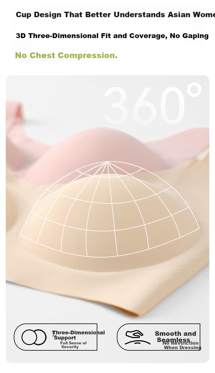 Modal 2-Pack Seamless Wireless Bra with Fixed Latex Cups, Tank Top Style, Push-Up Sports Bra in Nude Pink 6