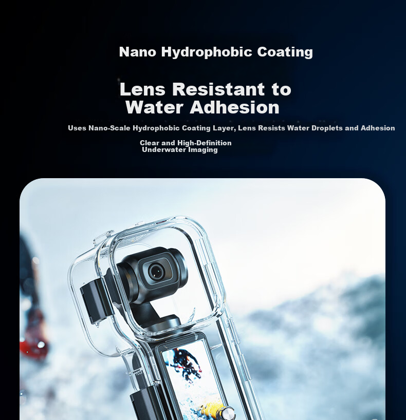 Llano Waterproof and Shockproof Case for DJI Pocket 4 Camera, Underwater 50m Diving Swimming Protective Cover for Pocket Gimbal Action Camera Accessories 12