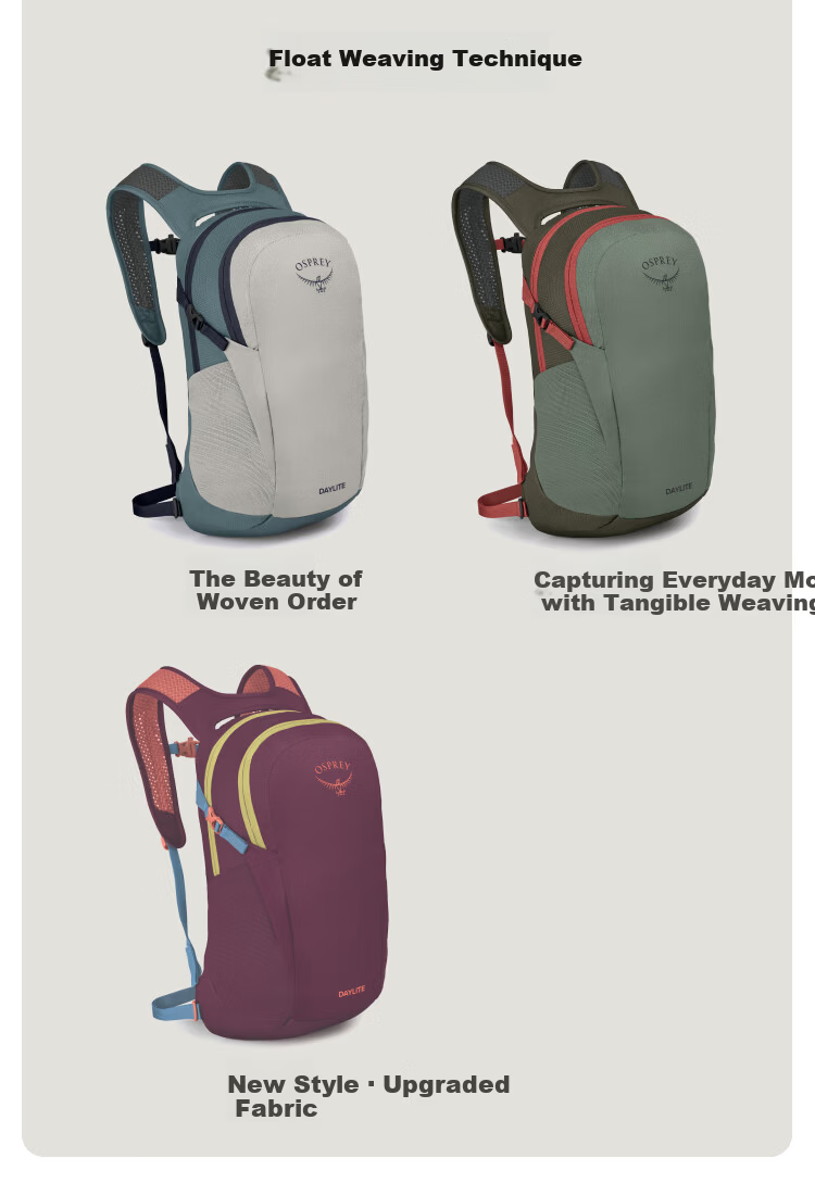 OSPREY Daylite 13L Daylight Small Eagle Backpack Outdoor Travel Commuting Multifunctional School Bag Dark Blue O/S 15