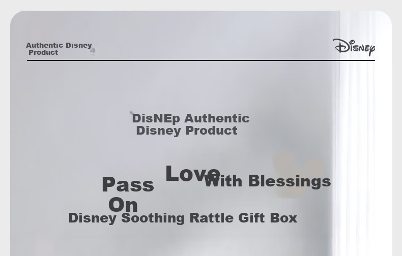Disney Newborn Gift Set Baby Rattle Teether 0-6 Months 1