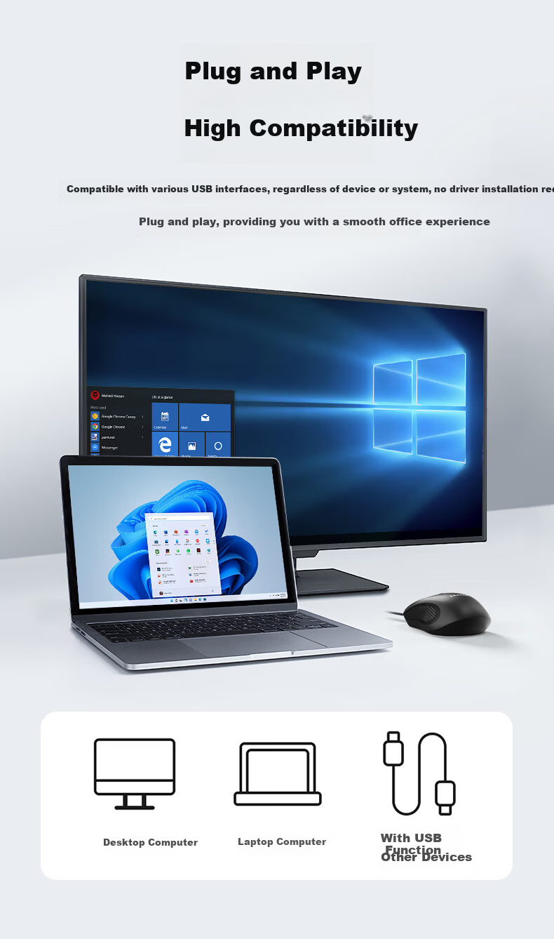 Lenovo Investment Brand Yinen Wireless Mouse Office Home Business Desktop Laptop USB Dual-Mode Connection N500 Pro Gray 4