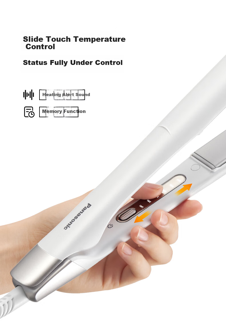Panasonic Hair Straightener, Dual-Ion Multi-Functional Curling Iron, Women's Flat Iron for Short Hair And Bangs, National Day Birthday Gift EH-HV35 7