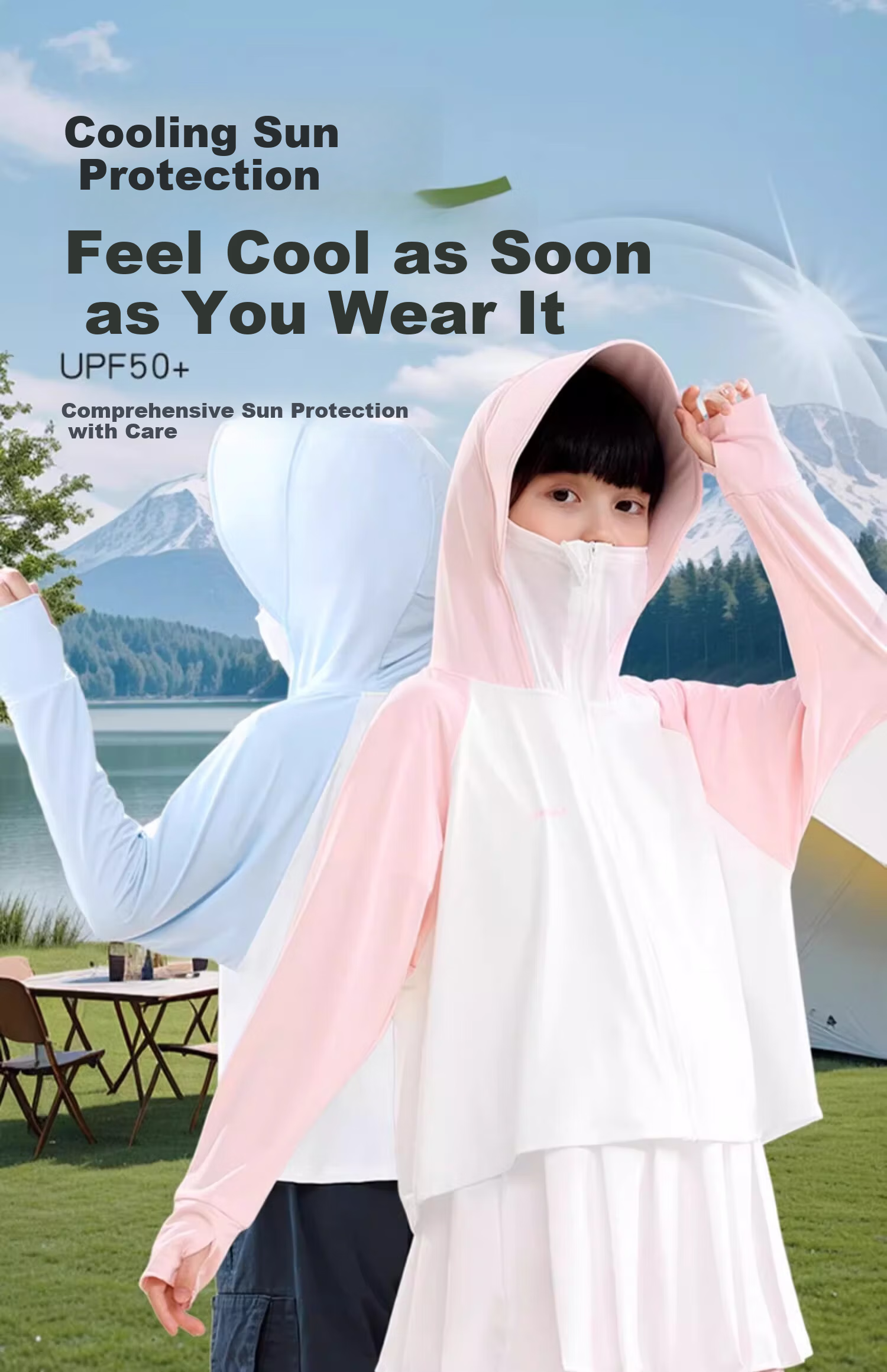 LangSha Kids Sun Protection Jacket Boys Girls Summer UV Protection Breathable 2025 New Baby Ice Silk Breathable Sunproof Clothing 1