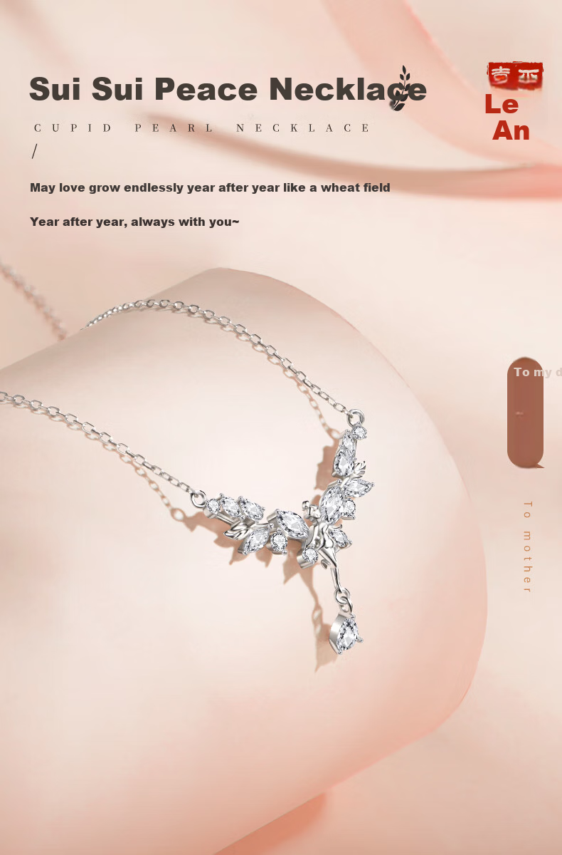 Disney Women's Necklace Luxury Niche High-End Birthday Gift Tassel Peace for Girlfriend 1