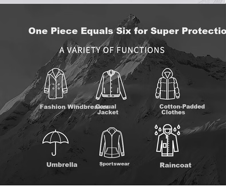 JEEP Men's Outdoor 3-in-1 Windproof Mountaineering Jacket Casual Men's Jacket 2