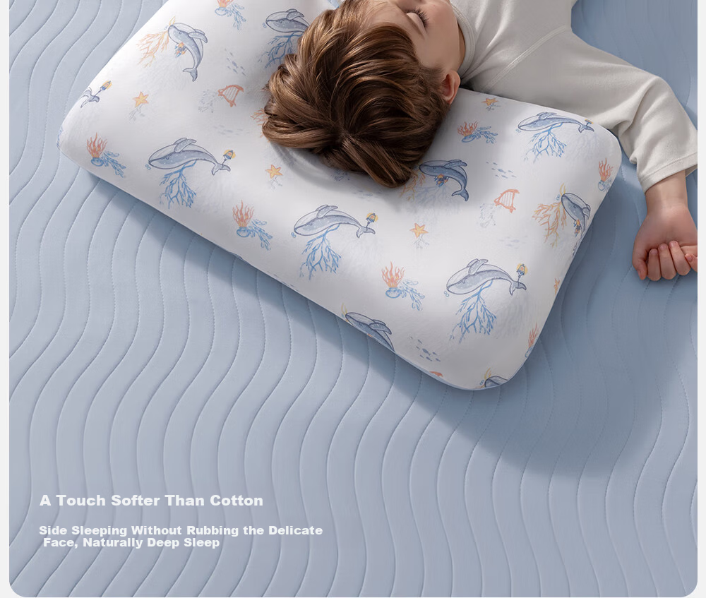 Betis Children's Pillowcase 1-3 Years Neck Support Baby Growth Pillow Four Seasons Universal H1 Fun Duck Pillowcase 27