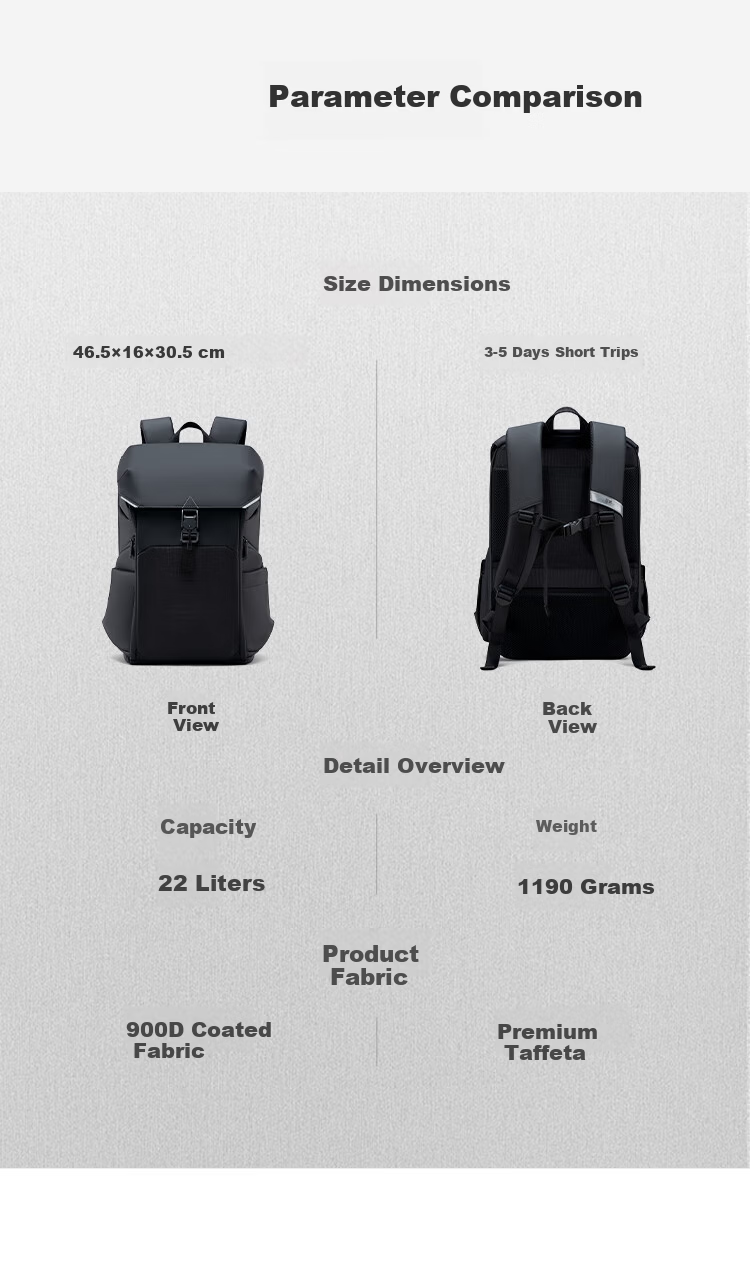 HLA Three-Body Collaboration Men's Backpack Business Travel Commuter Versatile Large Capacity Laptop Bag 13