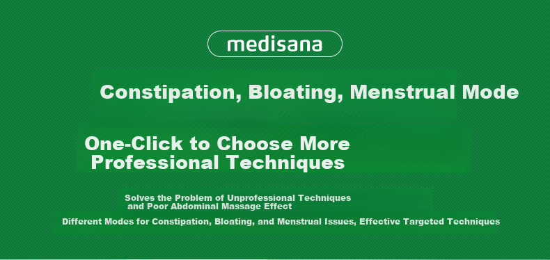MEDISANA German Abdominal Massager Promotes Intestinal Peristalsis Stomach Massager Warm Uterus Waist Belt Heat Therapy Fully Automatic Massager Practical Gift for Women 14
