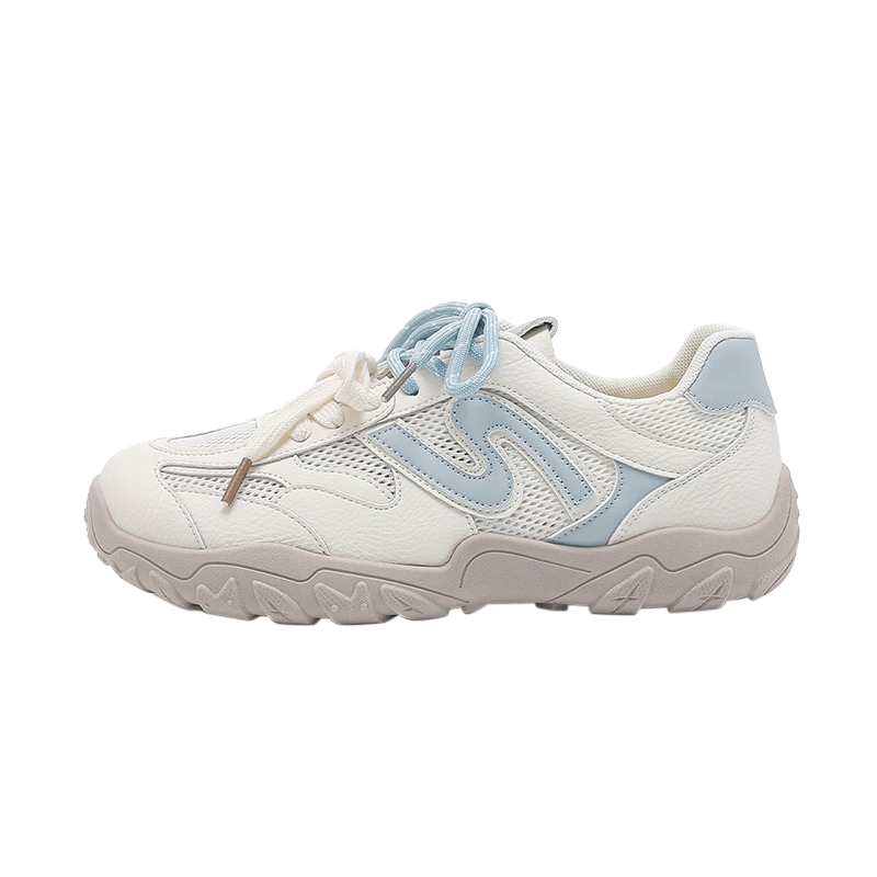 La Chapelle Women's Summer New Mesh Walking Hiking Shoes Women's White Breathable Non-Slip Outdoor Sports Shoes