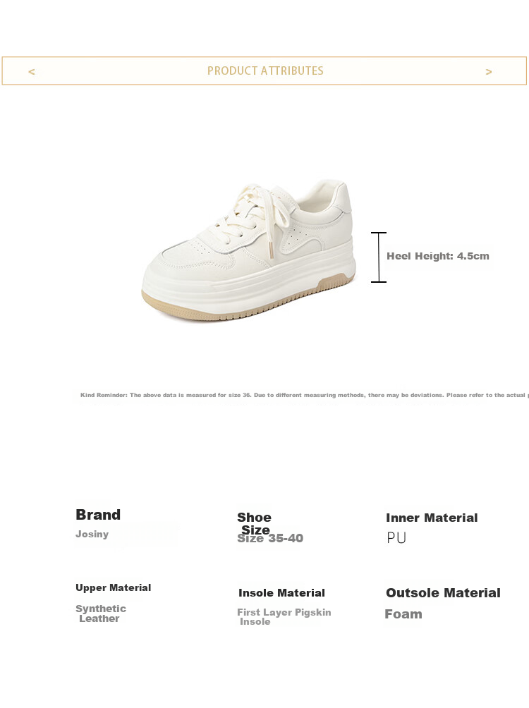 Zhuoshini Self-operated Thick-soled Women's White Sneakers 2026 Spring New Retro Casual Shoes Off-white Size 39 3