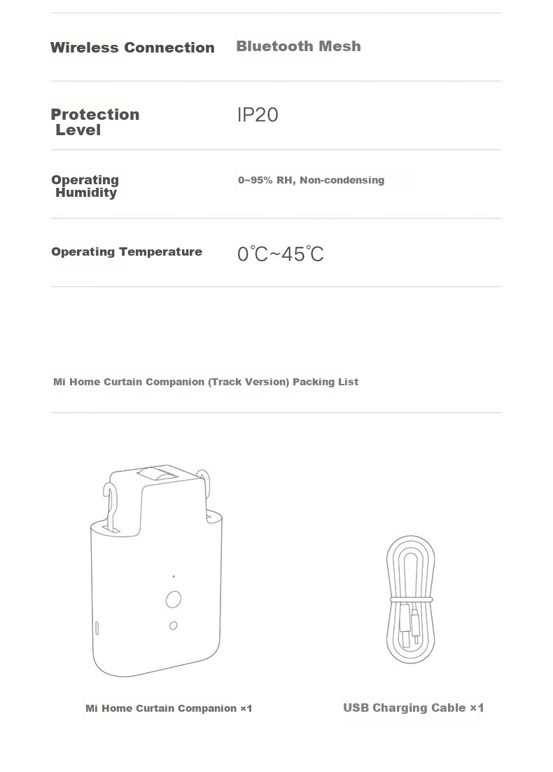 Mijia Xiaomi Mijia Curtain Companion (Roman Rod Version) Smart Electric Automatic Curtain Ready to Use 24
