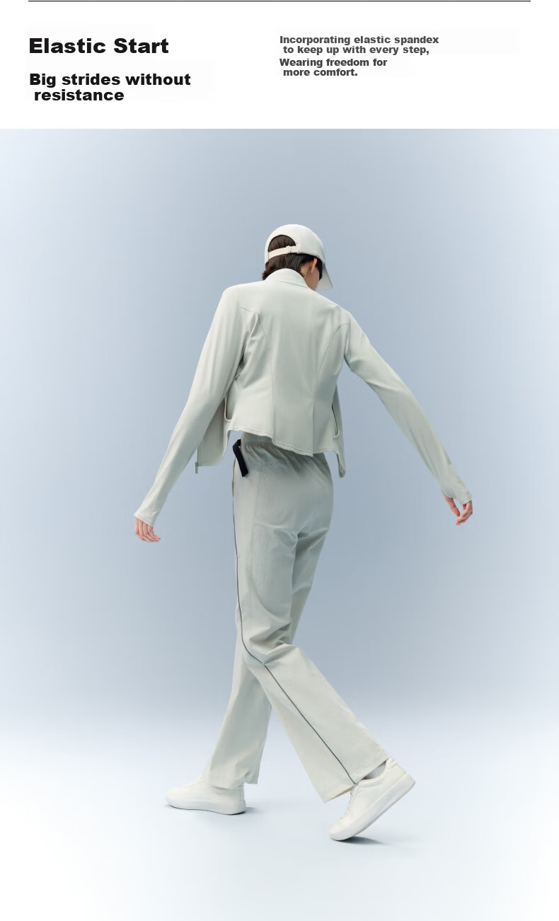 Jiaonei [Liu Haocun Same Style] Liangpi 504Cool Pro Women's Quick-Dry Flared Sun-Protective Workwear Casual Pants 10