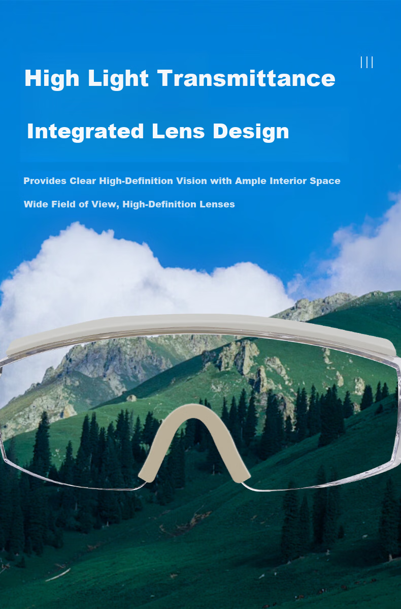 WOLSGIN Protective Goggles Cycling Anti-Fog Windproof Dustproof Safety Glasses Industrial Labor Protection Cutting Grinding Splash Impact Resistant 1 Pair 7