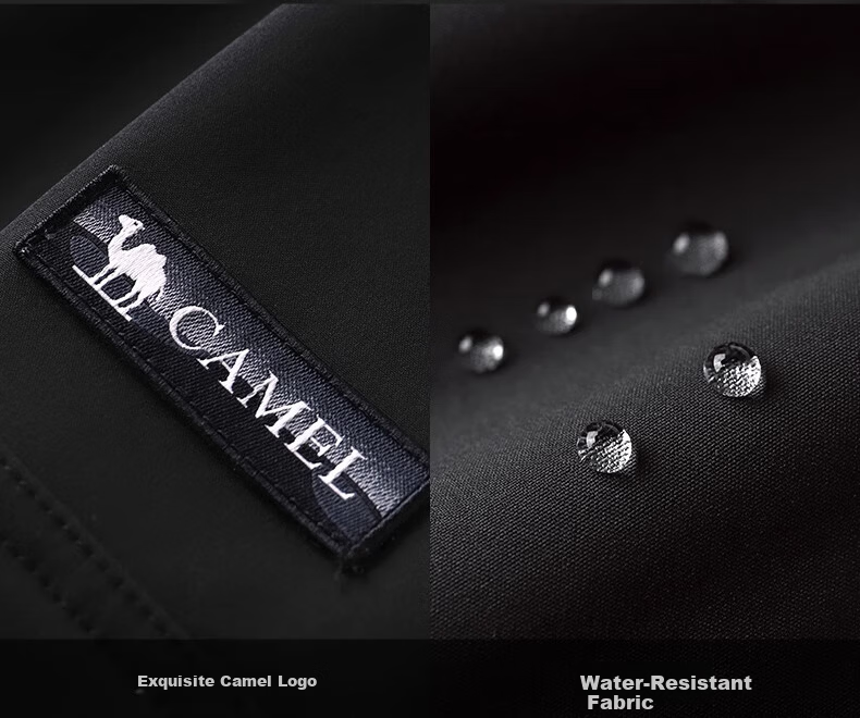 CAMEL [Wang Junkai Edition] Outdoor Ski Pants Men Fleece Lined Warm Water-Repellent Loose Work Pants Women 1684 30