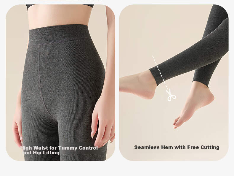 MiiOW Slimming High-Waist Grey Nine-Point Women's Tights Spring Summer Outerwear Pantyhose 6