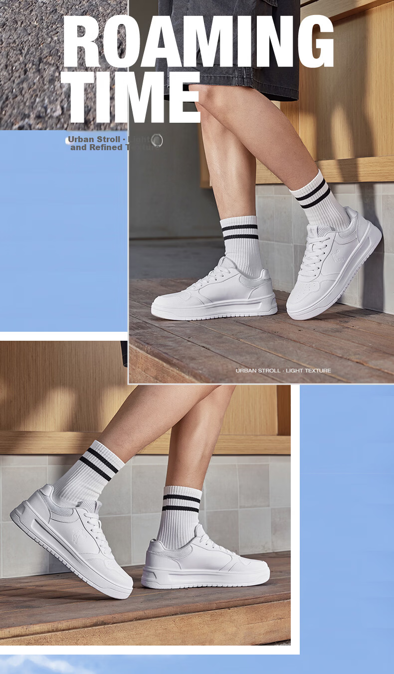 Jordan Men's Casual Sneakers Spring Summer New Breathable Durable Thick-Soled Height-Increasing White Shoes 6