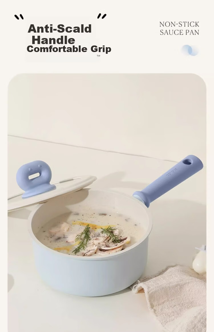 Carrot Non-Stick Milk Pot Baby Food Supplement Pot Maifan Stone Small Pot 18cm Multi-Function Stew and Steam Soup Pot for Home Use 15