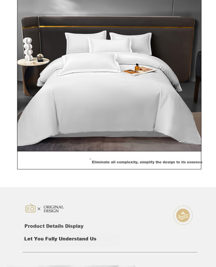 ZiiU Hotel Bedding Set 3-Piece Pure White Sheet Duvet Cover Pillowcase Silky Wrinkle-Resistant Durable 1.2m Bed White 12