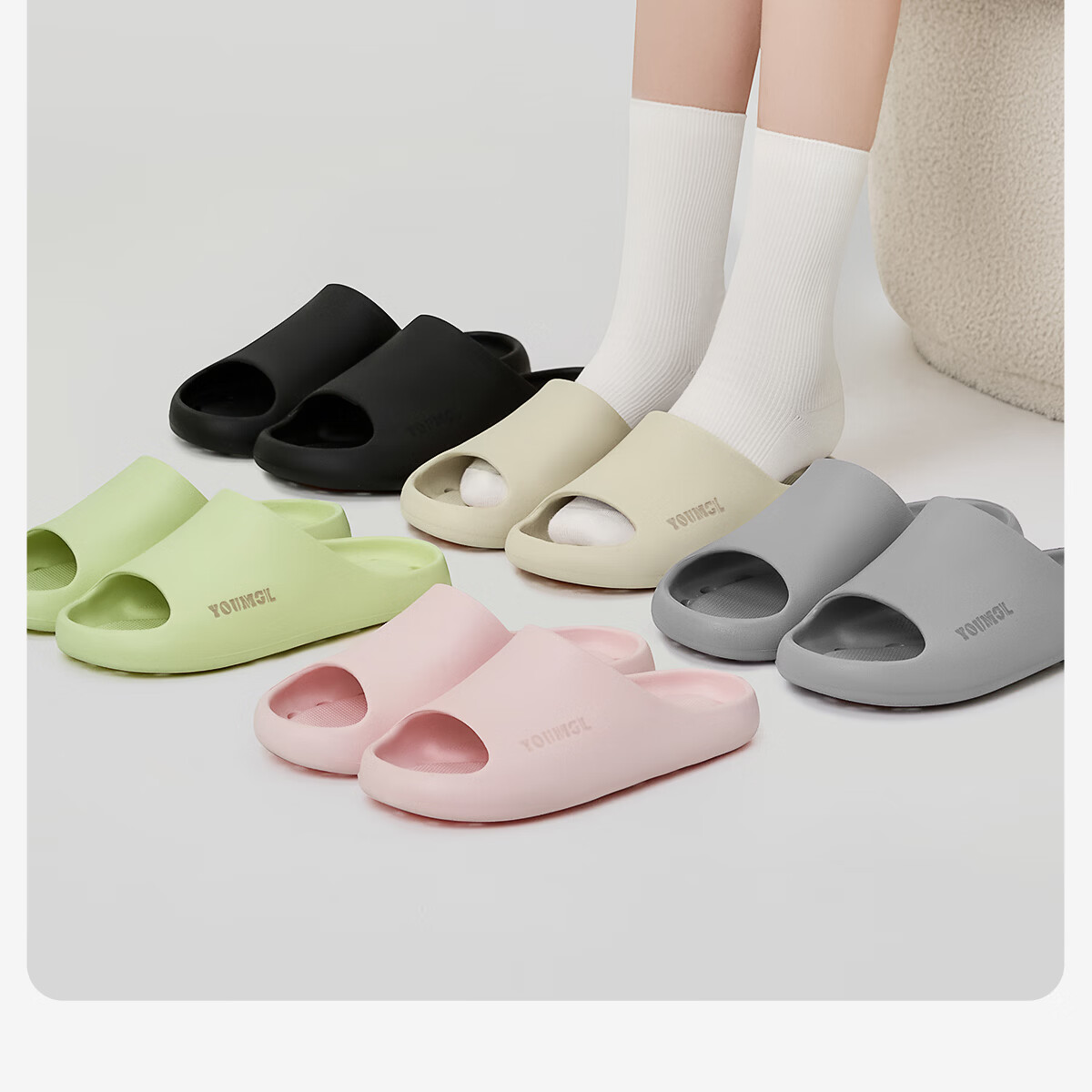 TZLDN Antibacterial Quick-Dry Breathable Summer Bathroom Shower Non-Slip EVA Slippers for Men and Women 16