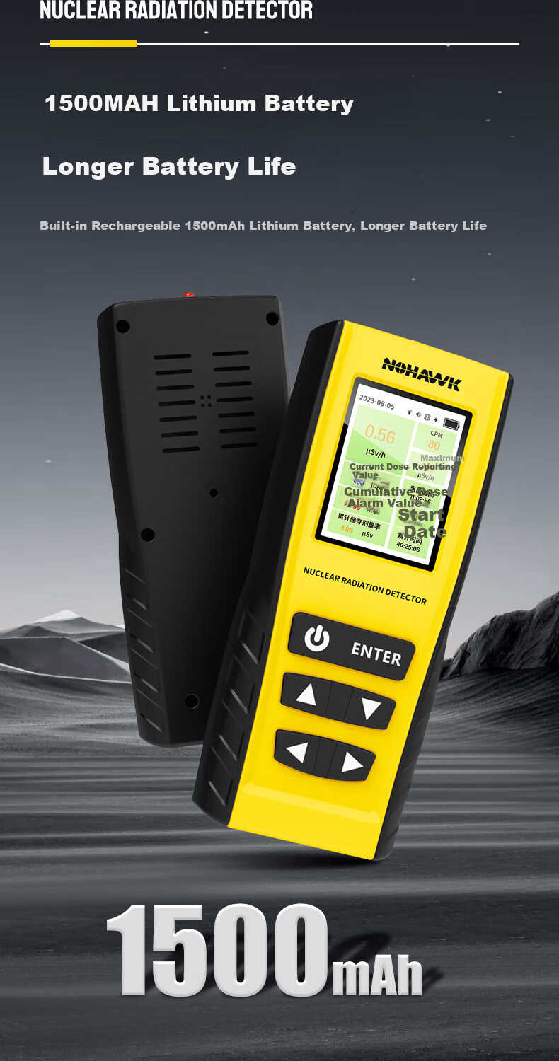 Nohawk Professional Home Use Marble Radiation Detector Medical Alert Geiger Counter 11