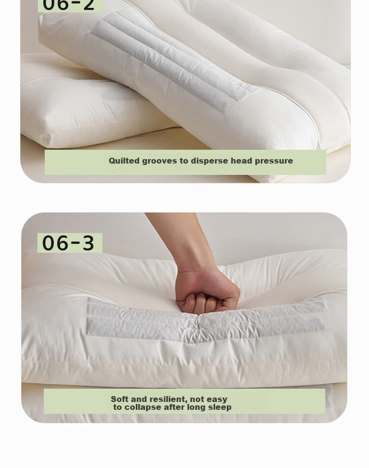 ZiiU Pure Buckwheat Pillow 100% Sweet Buckwheat Hull Neck Support Pillow with Cotton Pillowcase Approx. 6 Jin 48x74cm 14