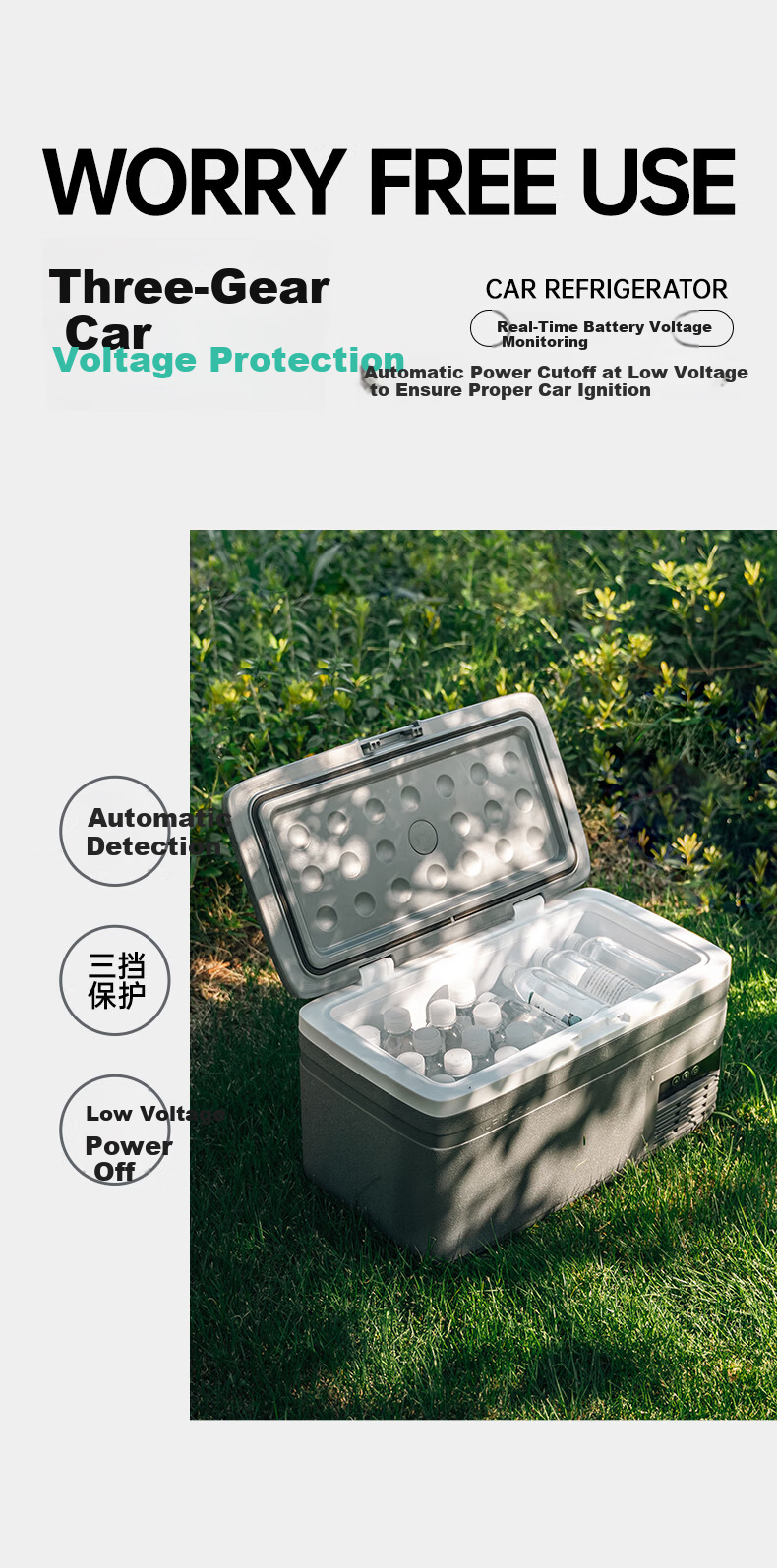 Alpicool 2025 New Car Refrigerator Dual-Use MG15 Portable Mini Fridge for Dormitory 10