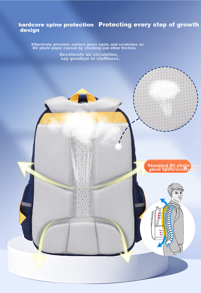 Sunshine 8 O'clock Primary School Backpack Maiji Children's Backpack Boys Girls Spine Protection Lightweight 1-3-6 Grade Double Shoulder Bag 6