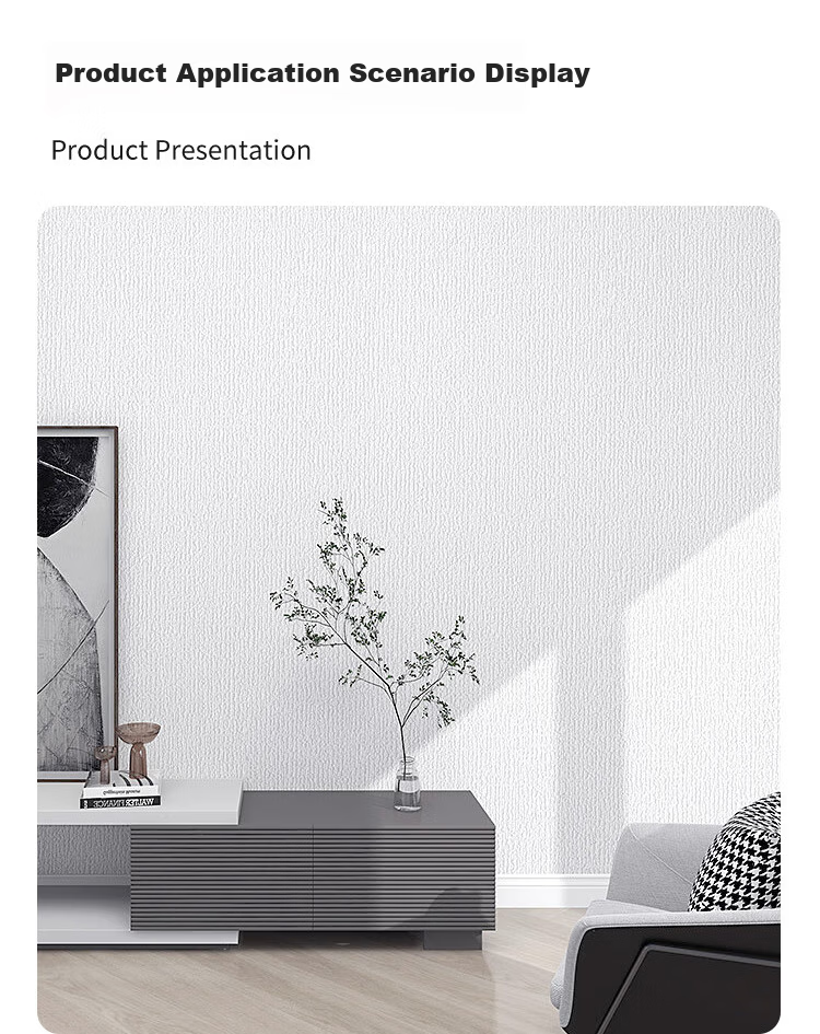 Aimo Thickened PVC Self-Adhesive Wall Sticker Waterproof Moisture-Proof Anti-Collision Aluminum-Plastic Board White 0.5*2.8m 8