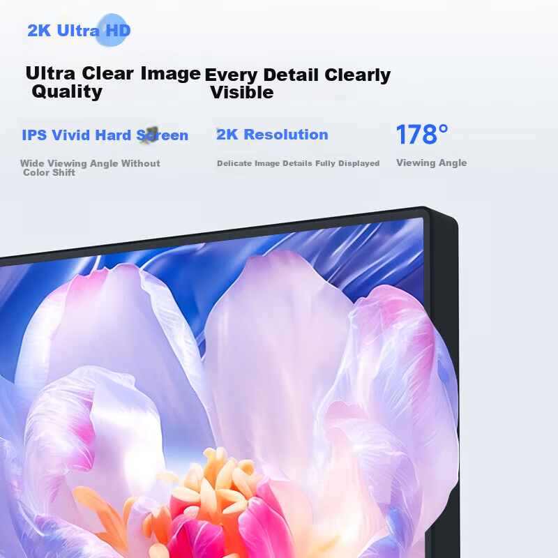 AOC Q24E11 23.8-inch 2K HD IPS Monitor for Laptop External Entertainment Office Design Computer Display