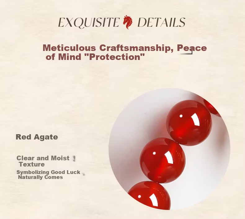 Chow Tai Fook Natural Red Agate Bracelet for Women Wealth Bracelet Zodiac Year Birthday Gift for Girlfriend 12