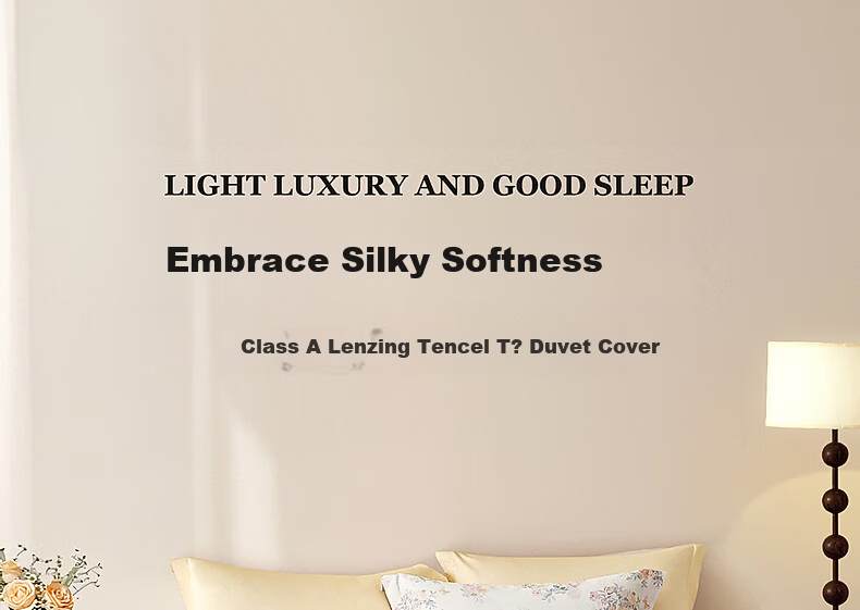 Shuixingjiafang Duvet Cover, 60 Count, Langjing Tencel™, Summer Cool Feeling Quilt Cover, Single Piece, Oversized, Double Bed Linen, 220x240 1