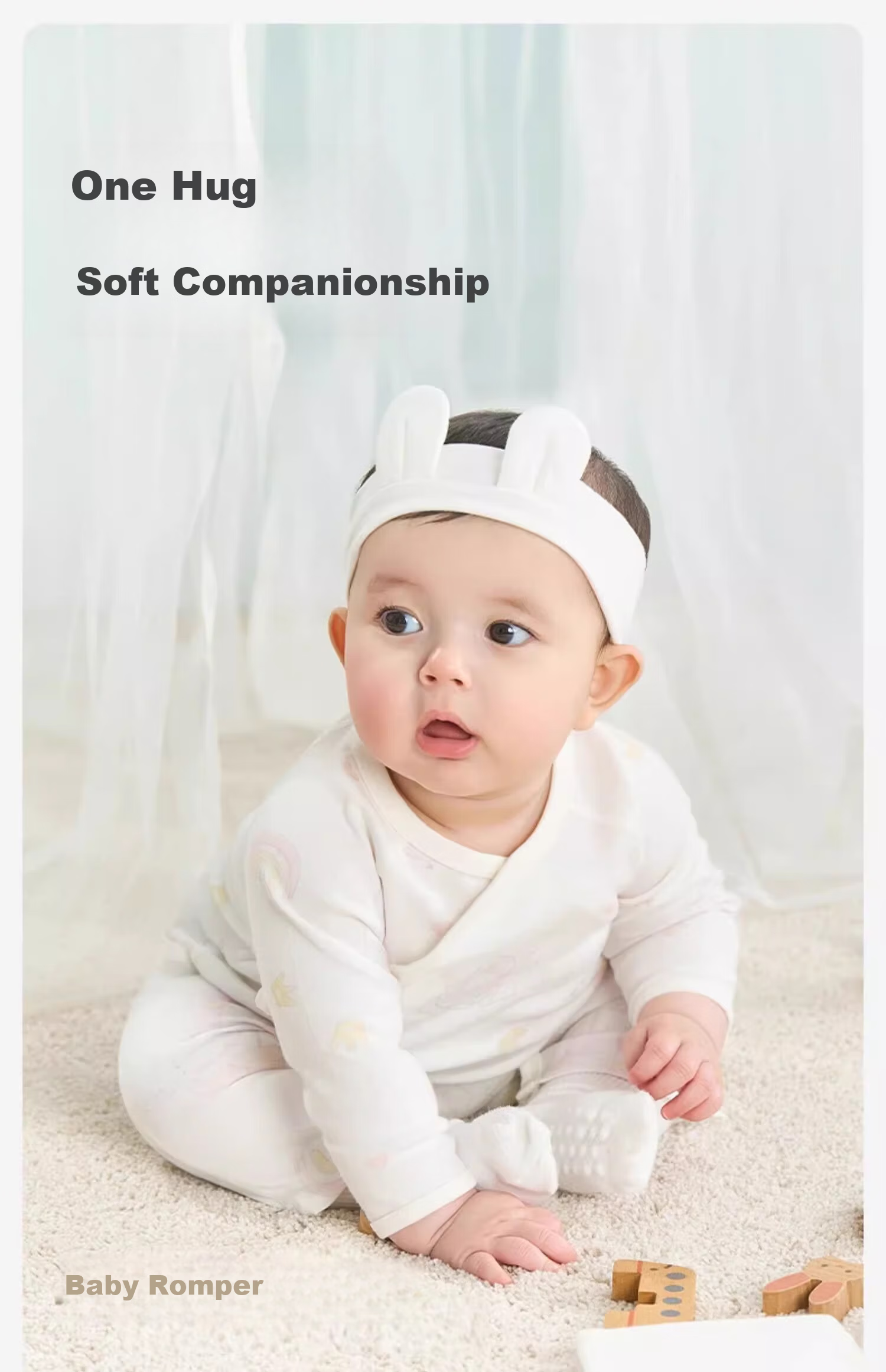 DAVE & BELLA Newborn Baby Spring and Autumn Romper Monk Suit for Boys and Girls 1