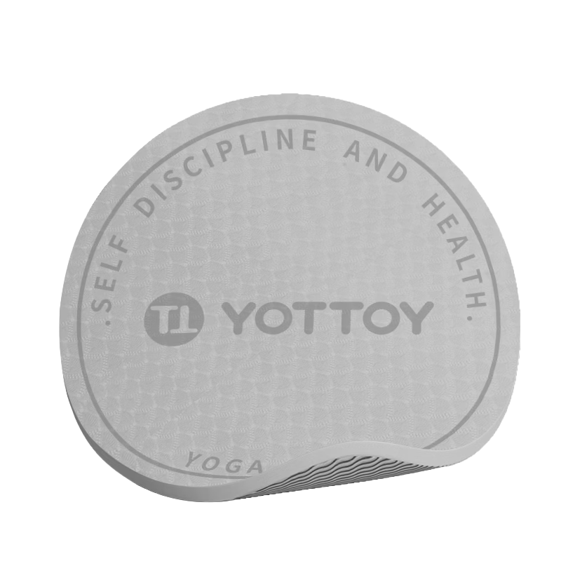 Yottoy Circular Cordless Jump Rope Mat, Shock-Absorbing Thickened Soundproof Home Indoor Fitness Exercise Non-Slip Cushioning Floor Mat