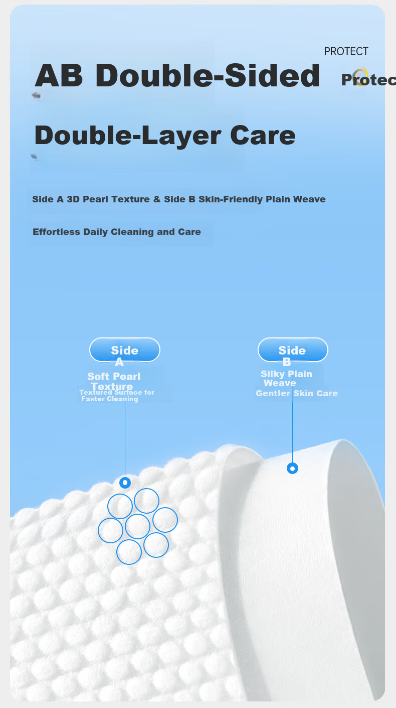 Cotton Deer Pure Cotton Hanging Facial Towels, Extra Large and Thick, Dual-use Dry and Wet Face Wipes, Makeup Cotton Cleansing Towels, 2 Packs 17