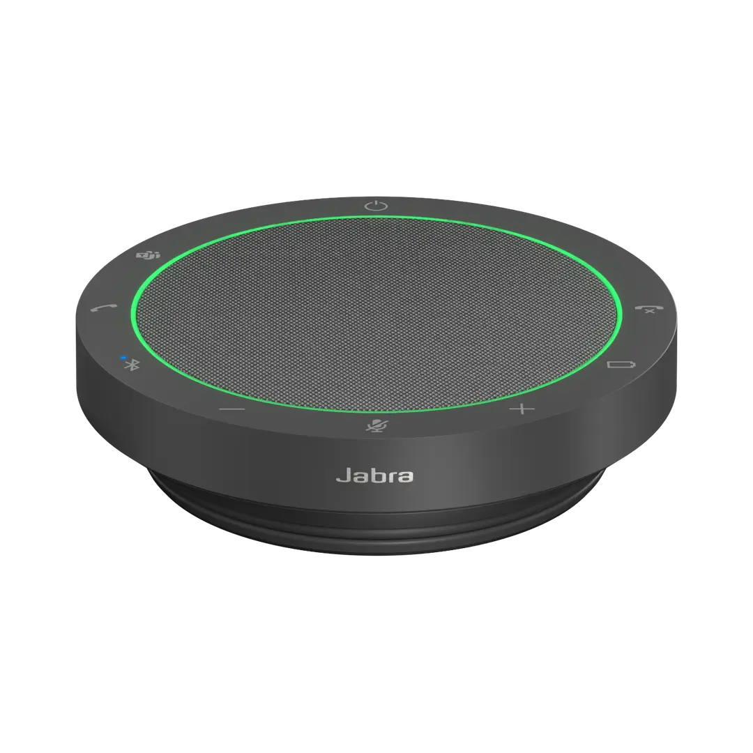 Jabra Video Conference Bluetooth Omnidirectional Microphone Speaker with Noise Reduction, 360-Degree Amplification And Voice Pickup Speak2 55 UC USB Plug-And (Suitable for Small Meetings)