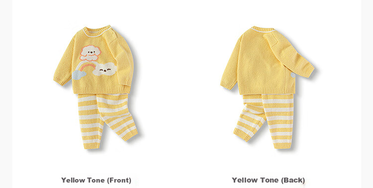 BALABALA balaOne Baby Thermal Underwear Set for Boys and Girls Winter Homewear Fleece Lined 6