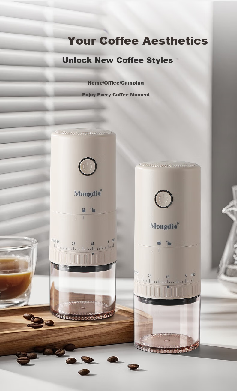 Mongdio Electric Coffee Grinder Adjustable Coffee Bean Grinder Manual Coffee Maker Hand Grinding Machine 12