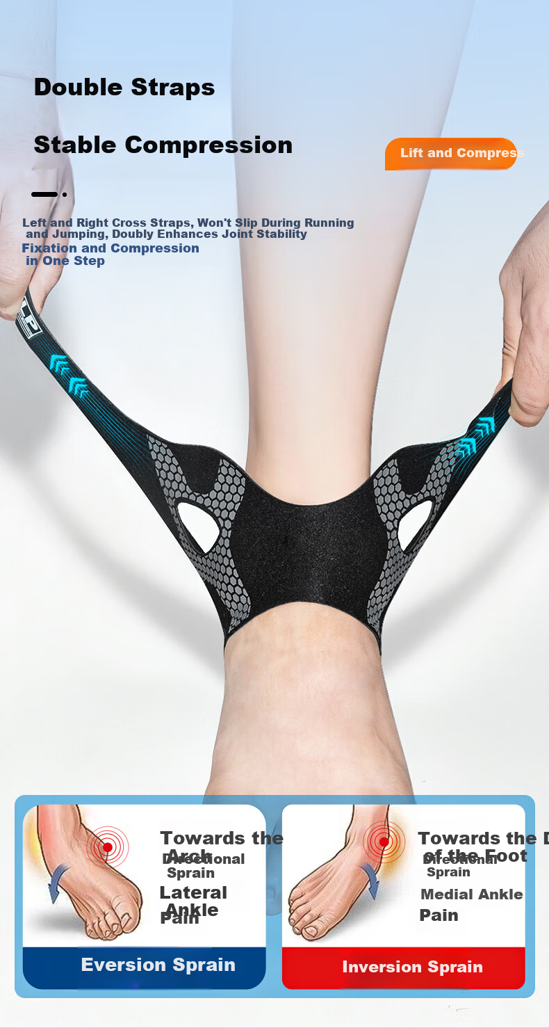 LP Ankle Support Brace for Ligament Injury and Sprain Recovery, Anti-Sprain Joint Stabilizer, Professional Sports Wearable with Shoe Compatibility 14