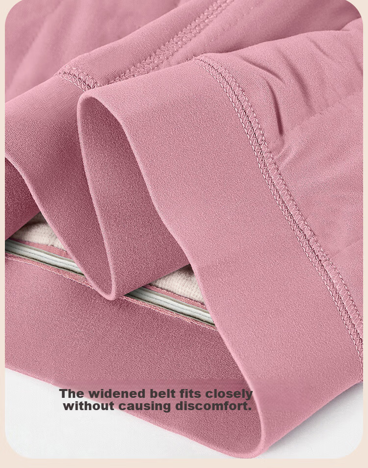 LangSha Women's Thermal Underwear Set Thickened Fleece Wool Warm Mid-Neck Winter Heat Retention Autumn Top and Bottom 20
