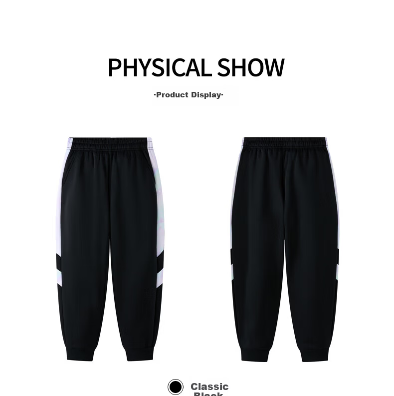 361° Kids Girls' Long Pants 2025 Winter Elastic Knit Fleece Lined Warm Pants Black Size 150 13