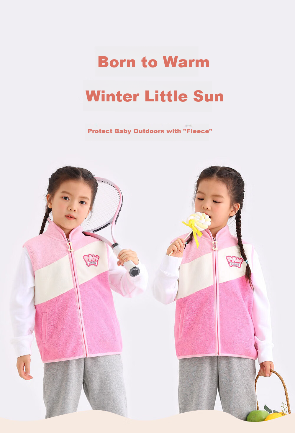 PAW PATROL Kids Vest Boys Girls Spring Baby Student Warm Fleece Jacket 1983A 120 19