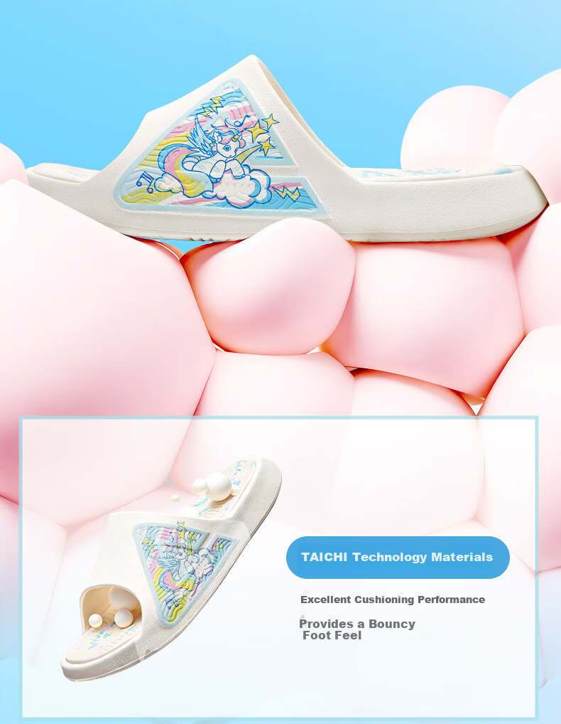 PEAK Taiji [J/P Slipper Lab] Sports Slippers Summer Sandals Thick Sole Soft Elastic Beach Shoes DL2620291 23