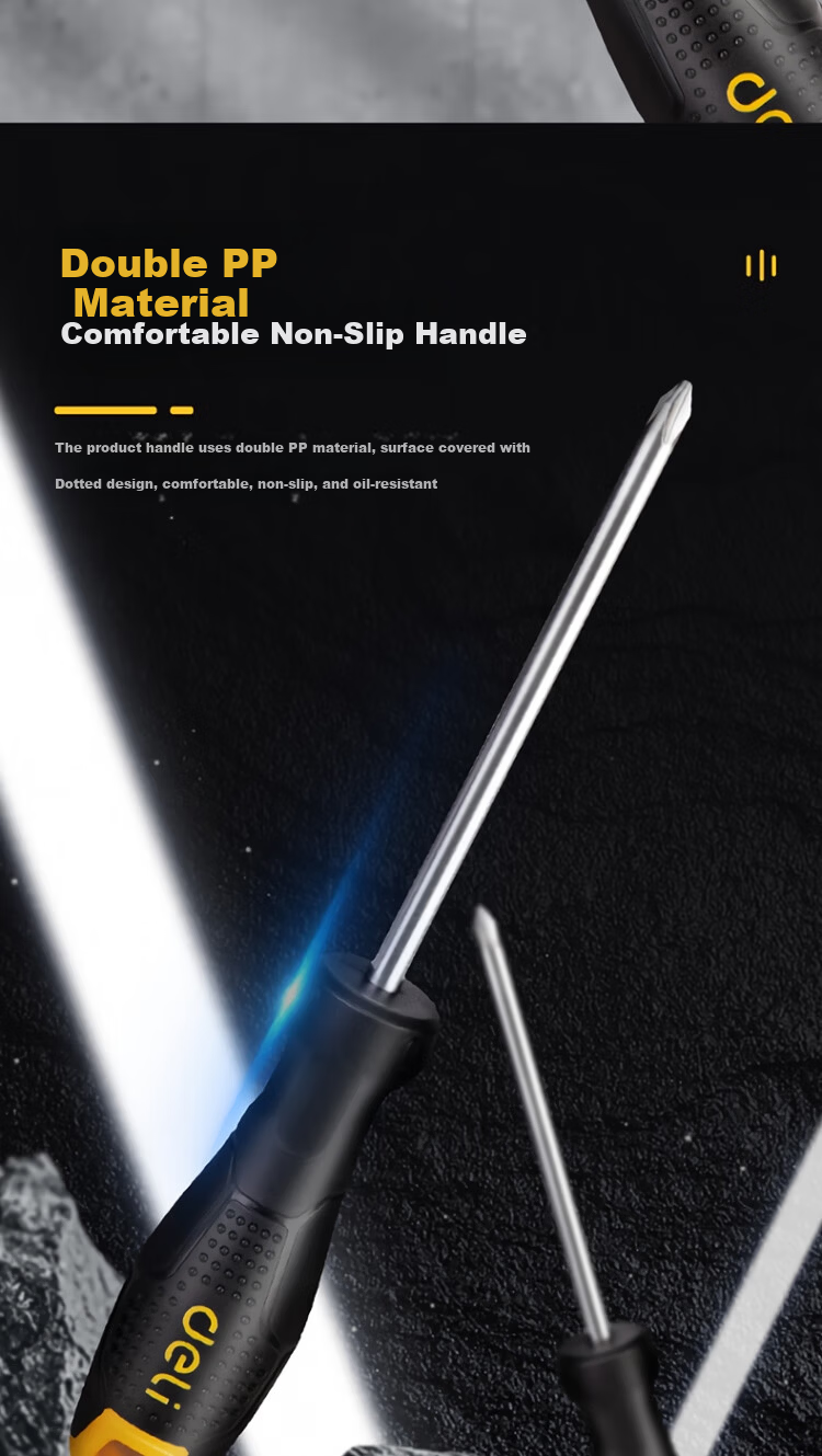 Deli Tool Plastic Handle Phillips Screwdriver PH2x200mm DL626200 (New and Old Versions, Random Delivery) 8