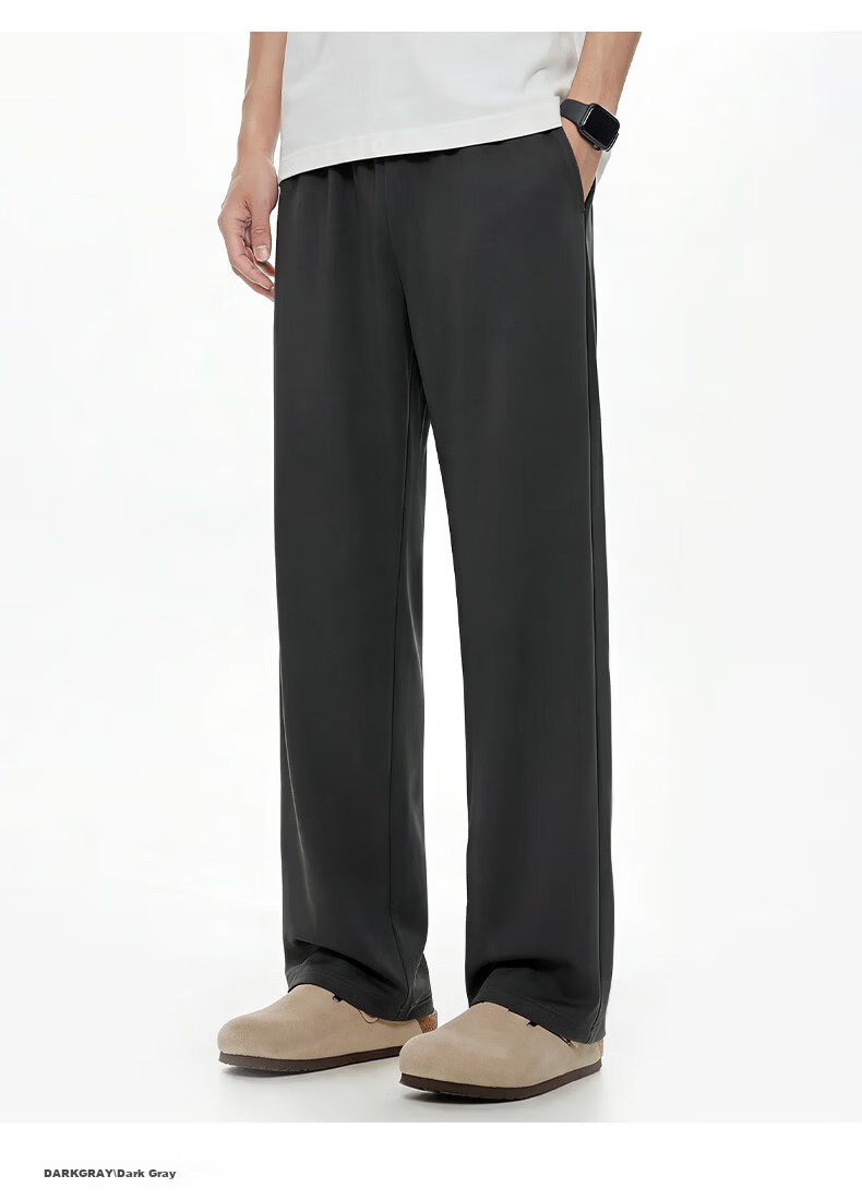 Baleno Men's Cooling Casual Pants 2026 Summer New Sun Protection Ice Silk Thin Breathable Wide-Leg Straight Pants 11