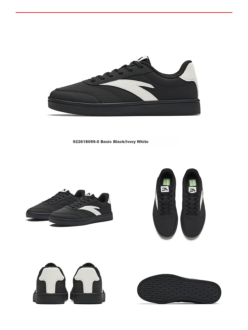 Anta Vitality Women's Skate Shoes Classic Thin Sole Low-Top Summer Breathable White Casual Shoes Mother's Day Gift 20