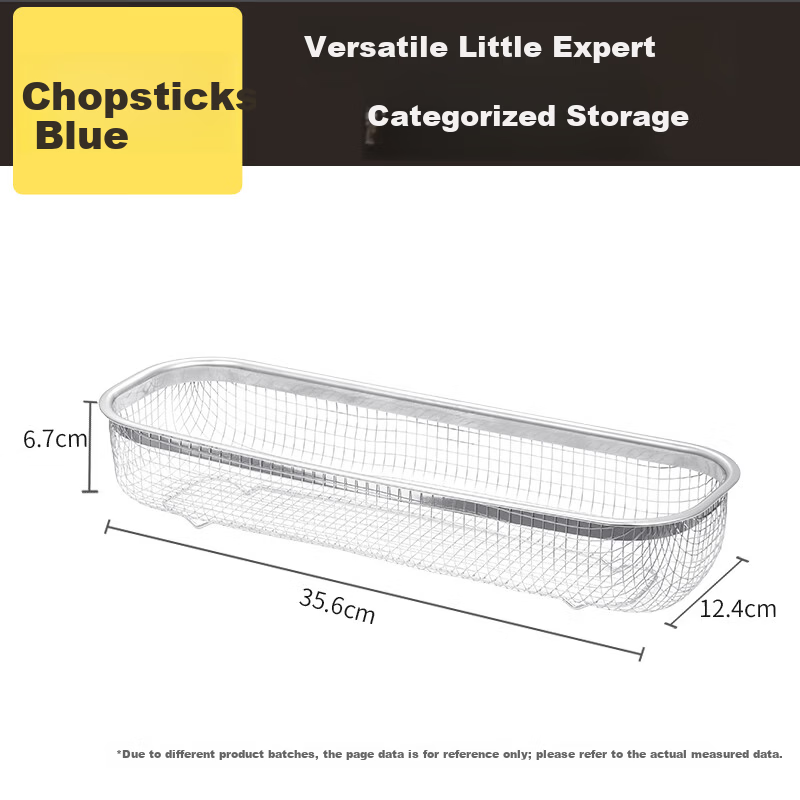 Chuida Huang 304 Stainless Steel Chopsticks Basket Disinfection Cabinet Spoon and Chopsticks Storage Basket Household Drainless Chopsticks Box