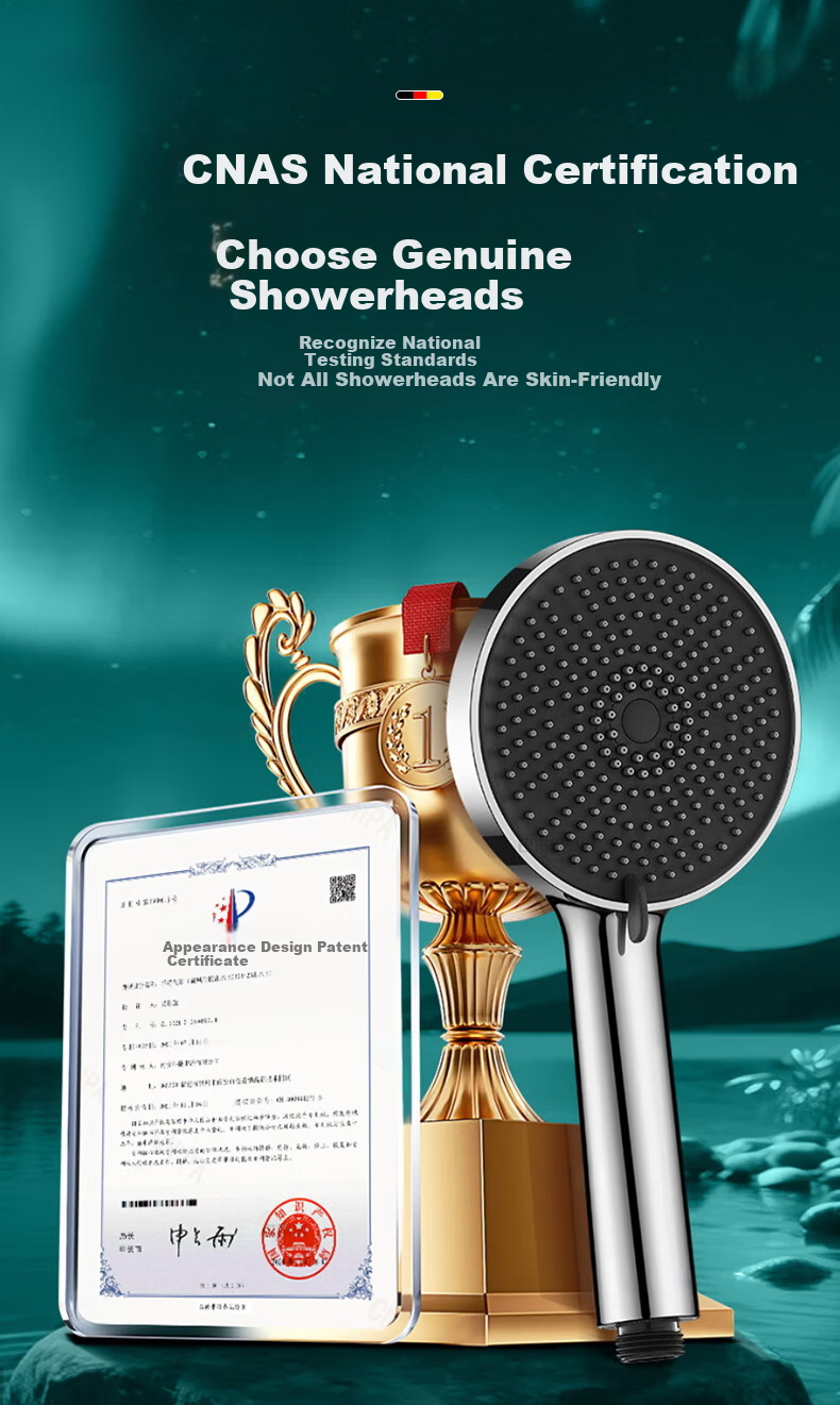 HOMK [Germany] Shower Head Set with Hose, 3-Piece Handheld Shower Head Kit 4