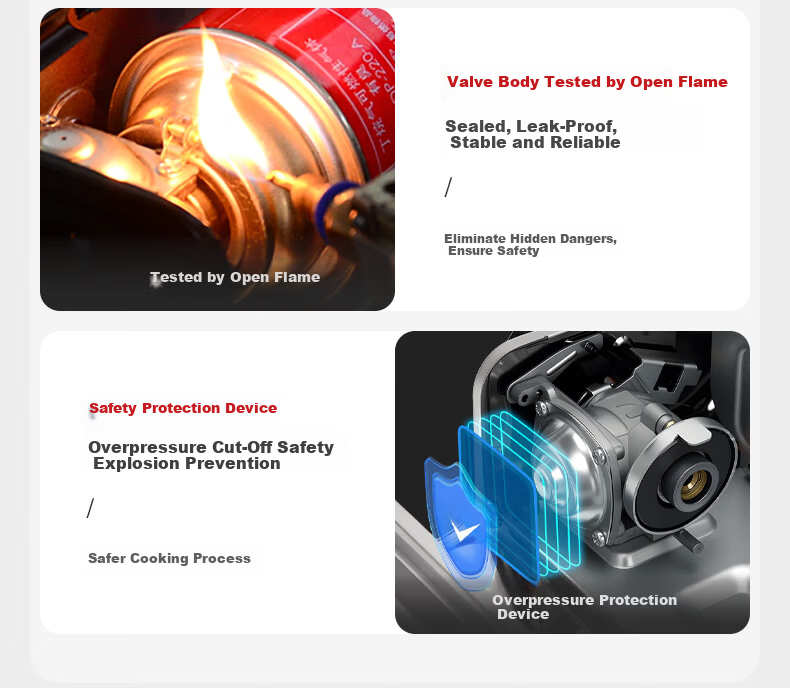 Jinyu Portable Cassette Stove Windproof Explosion-Proof Gas Cooker Outdoor Camping Magnetic Stove High-Power 4.1KW Gas Burner 4