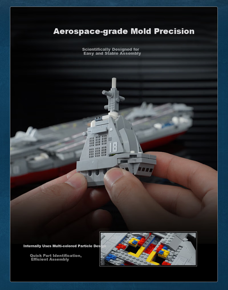 Keeppley Heavy-Duty Building Blocks, Assembly Toy J-20 Fighter Jet Military Model Decoration, Mid-Autumn Festival And Birthday Gift 7